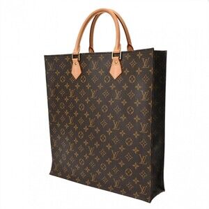 Louis Vuitton Monogram Brown Plat Sac Tote Bag Canvas
